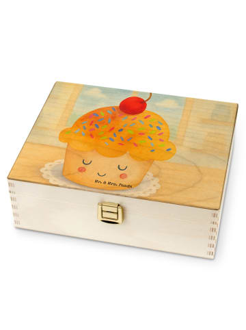 Mr. & Mrs. Panda Teebox Cupcake Design ohne Spruch in Weiß