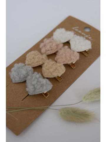 leevje Haarspangen Duo Teddy Hearts' in multicolored