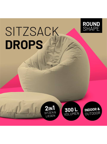 Lumaland Sitzsack In-& Outdoor 300l beige  Braun