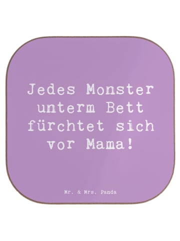 Mr. & Mrs. Panda Tassen Untersetzer Spruch Mama Mut mit Spruch in Lavendeltraum