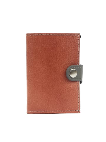 Margelisch Kreditkarten-Minibörse noonyu single leather in salmon