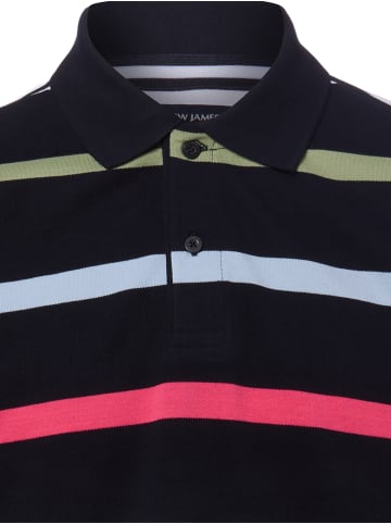 Andrew James Poloshirt in marine mehrfarbig