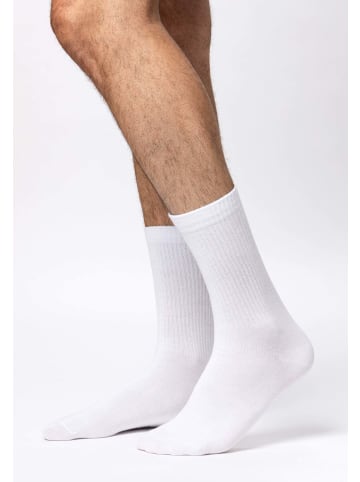 SNOCKS Tennissocken aus Pflanzenfasern 4 Paar in Weiß