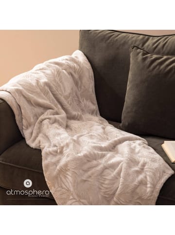 Atmosphera Créateur d'intérieur Kuscheldecke in beige