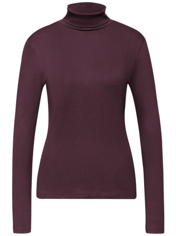 Street One 'Basic Rollkragenshirt' Lila