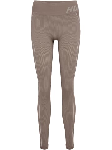 Hummel Hummel Tights Hmlte Training Damen Dehnbarem Feuchtigkeitsabsorbierenden Nahtlosen in CHATEAU GRAY/DRIFTWOOD MELANGE