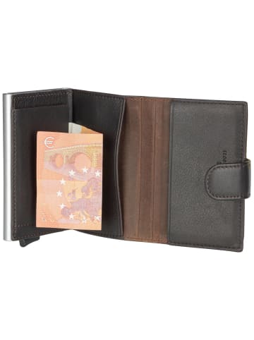 Maître Kreditkartenetui Bundenbach C Three E-Cage SV8F in Dark Brown