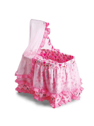 Moni Puppenbett, Puppenwiege Princess 9376 in rosa