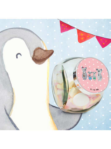 Mr. & Mrs. Panda keksdose glas Koala Familie zwei ohne Spruch in Rot Pastell