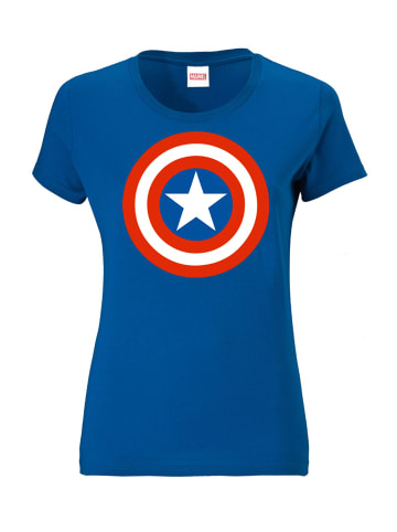 Logoshirt T-Shirts Print Marvel Comics Captain America in blau