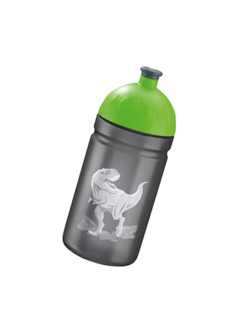 Step by Step Trinkflasche, 0,5 l, für Kindergarten und Schule in Wild T-Rex Taro, Schwarz