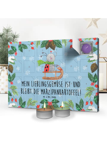 Mr. & Mrs. Panda Duftkerzen Adventskalender Smörle Rodeln mit Sp... in Eisblau
