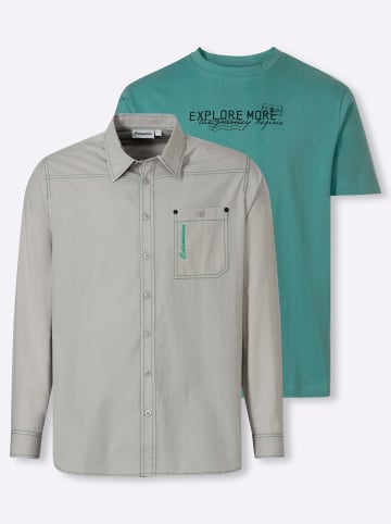 WITT WEIDEN 2-tlg. Set in hellgrau + smaragd