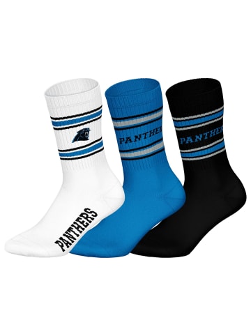 NFL Socken 3er Pack in Carolina Panthers