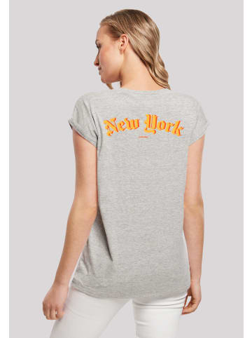 F4NT4STIC T-Shirt New York Orange SHORT SLEEVE TEE in grau meliert