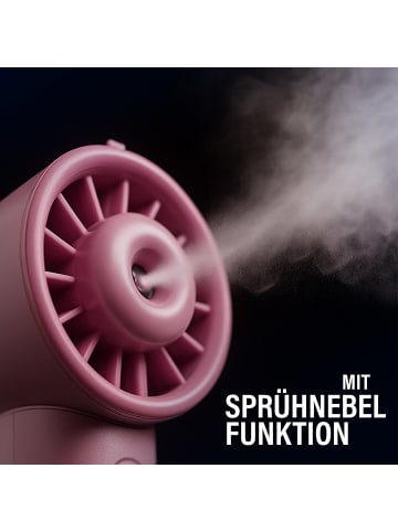 AWAVE Tragbarer Handventilator mit Wasserkühlung und Akku USB Wiederaufladbar in Pink