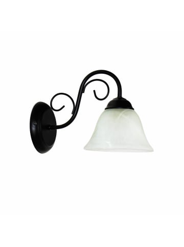 Licht-Erlebnisse Wandlampe (B)15.5 x (H)18 cm in Schwarz matt Weiß
