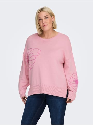 ONLY Carmakoma Strickpullover in Romance Rose 1