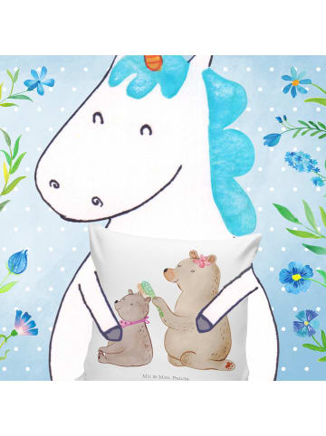 Mr. & Mrs. Panda kuschelkissen 40x40 Bär Kind ohne Spruch in Weiß