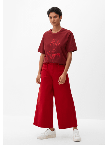 s.Oliver Denim Hose 3/4 in Rot