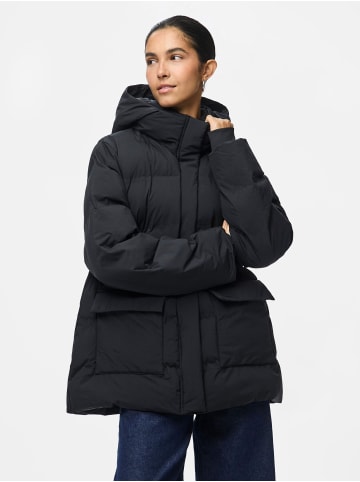 Pieces Wattierte Jacke in Black