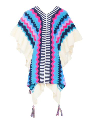 usha FESTIVAL Women Poncho in Rot Mehrfarbig