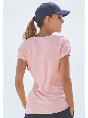 ELBSAND T-Shirt in rosé meliert