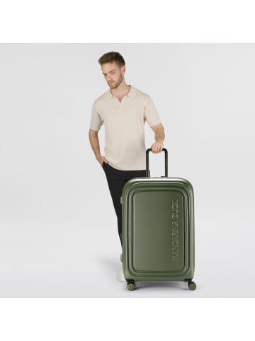 Mandarina Duck Logoduck + 4 Rollen Trolley L 75 cm in pine green