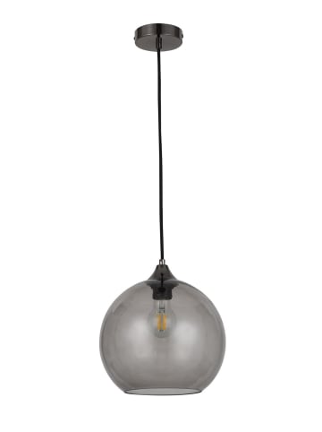 Licht-Erlebnisse Pendelleuchte Ø 25.5 x (T)119.5 cm in Schwarz Rauchgrau