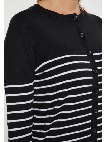 SANIKA Damen Cardigan in SCHWARZ WEISS