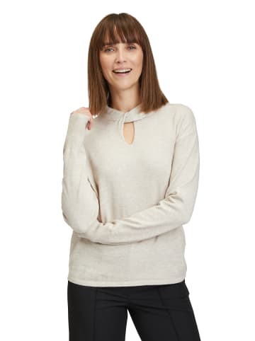 Betty Barclay Feinstrickpullover mit Schleifenknoten in Beige