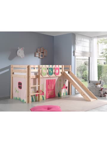 58 aufm Kessel KINDERBETT mit Rutsche Karolina Massivholz Natur Textilset Spring 3