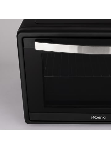 HKoenig Mini-Backofen FO45 in Schwarz