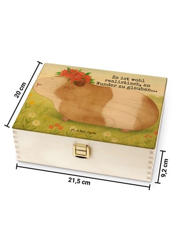 Mr. & Mrs. Panda Teebox Meerschweinchen Weisheit Design mit Spruch in Weiß