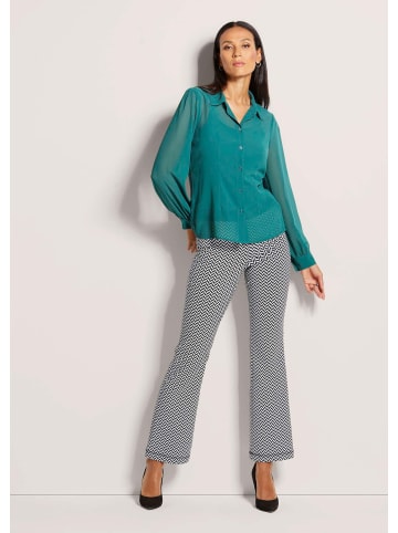 MADELEINE Zweiteiliges Set aus Bluse und Top in petrol