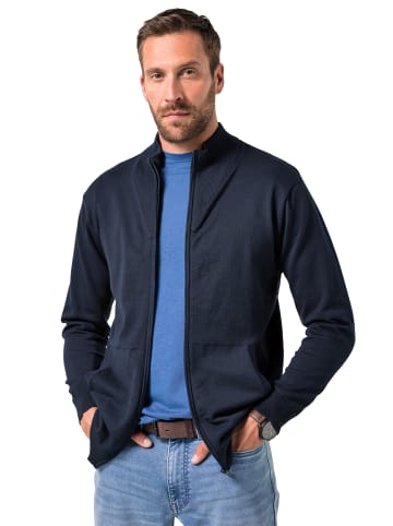 JP1880 Strickjacke in navy blau