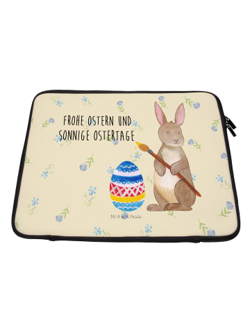 Mr. & Mrs. Panda Laptop Tasche Hase Eier Malen mit Spruch in Blumig