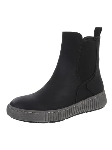 Ital-Design Stiefelette in Schwarz