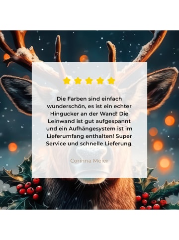 MuchoWow Leinwand Bilder Dunkelbraun