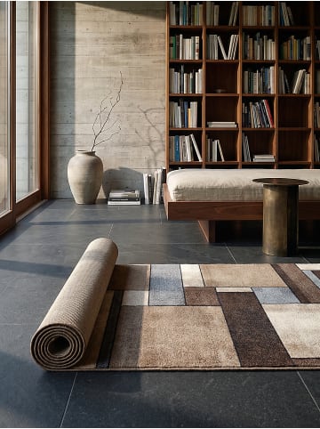 KADIMA DESIGN Läufer Patchwork pflegeleicht Wohnzimmer Schlafzimmer Flur Esszimmer in Beige