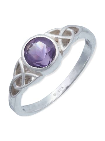 mantraroma 925er Silber - Ringe mit Amethyst facettiert