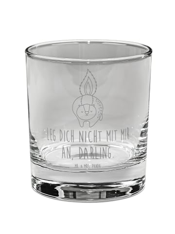 Mr. & Mrs. Panda Whiskeyglas Stinktier Angriff mit Spruch in Transparent