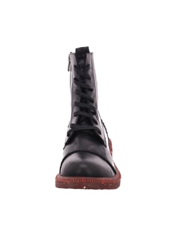 Esgano Damenschnürrstiefel kalt flach  in  Schwarz