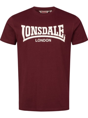 Lonsdale T-Shirt "Fulwood T-Shirt Normale Passform" in Rot