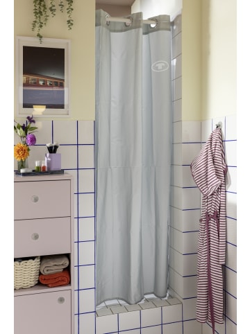 Tom Tailor Duschvorhang aus Polyester in Grau, (B) 180 x (L) 200 cm