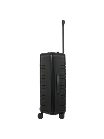 BRIC`s BY Ulisse - 4-Rollen-Trolley 71 cm erw. (grey blue) in schwarz