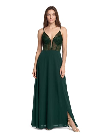 Vera Mont Abendkleid mit Stickerei in Dark Moss