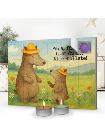 Mr. & Mrs. Panda Adventskalender Bären mit Hut Design mit Spruch in Weiß