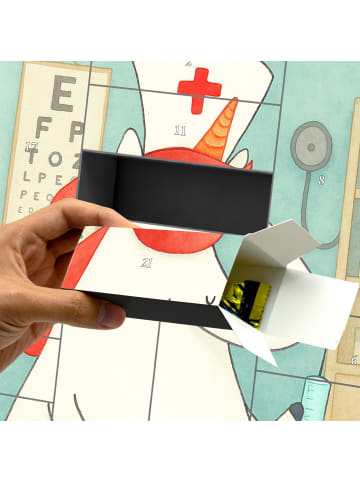 Mr. & Mrs. Panda Befüllbarer Adventskalender Einhorn Krankenschw... in Weiß
