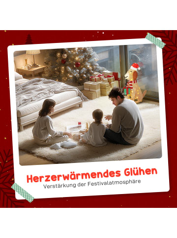 Outsunny Weihnachtsbeleuchtung-64L x 20B x 70H cm-Gelb